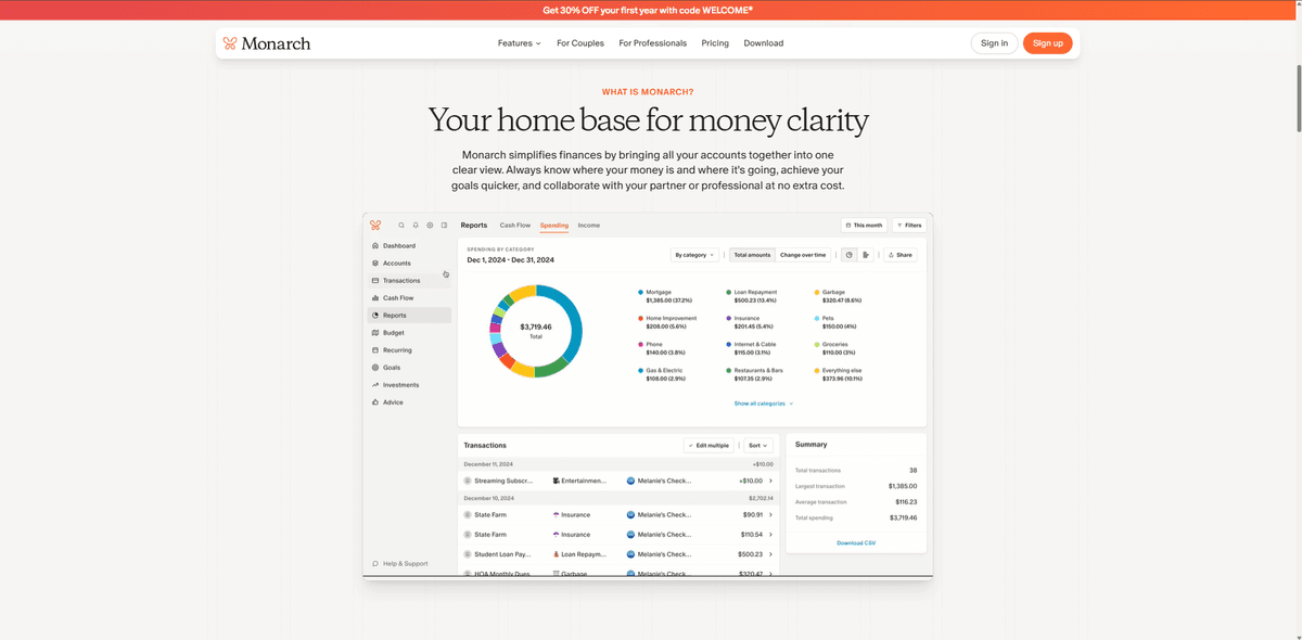 Personal Finance & Budgeting App
